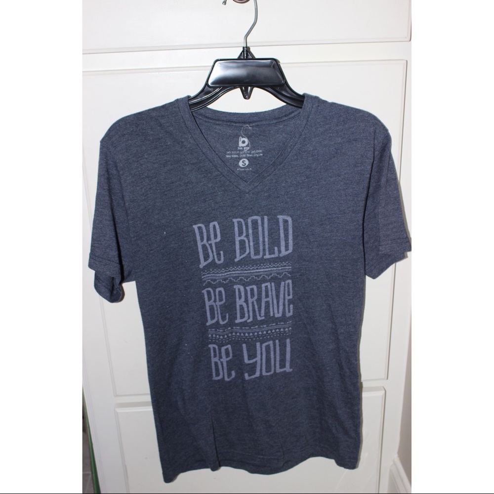 Denim Graphic V-Neck
